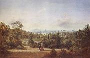 Henry Gritten Melbourne from the Botanical Gardens painting